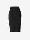 Mugler Tailored Midi Skirt