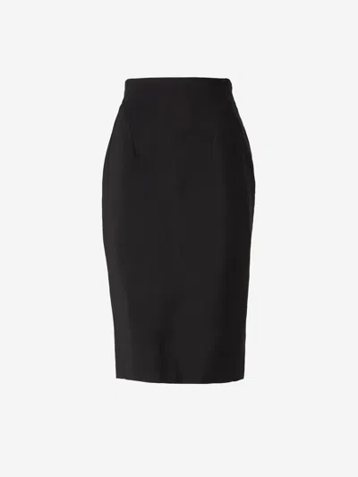 MUGLER MUGLER TAILORED MIDI SKIRT