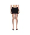 Mugler Tailored Mini Skirt In Black