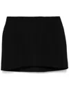 Mugler Tailored Mini Skirt In Black