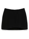 Mugler Tailored Mini Skirt In Black