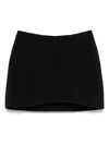 Mugler Tailored Mini Skirt In Black