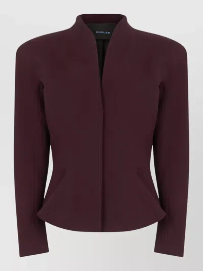 MUGLER TAILORED WOOL JACKET STRUCTURED SHOULDERS