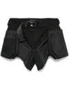 Mugler Utilitiy-pocket Shorts In Black