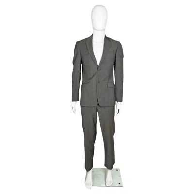Pre-owned Mugler Thierry  1990's Grey Wool Suit Jacket And Pants In Gray