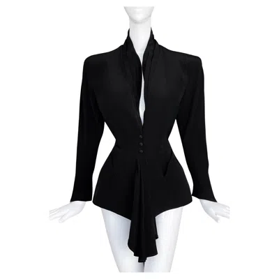 Pre-owned Mugler Thierry  Black Sculptural Jacket Fw 1988/89