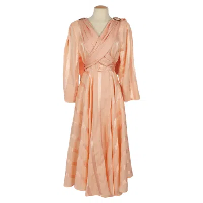 Pre-owned Mugler Thierry  Dress Summer 1982 In Sand