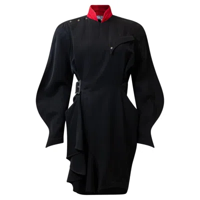 Pre-owned Mugler Thierry  F/w 1986 Collectors Runway "les Milteuses" Museum-held Dress In Black