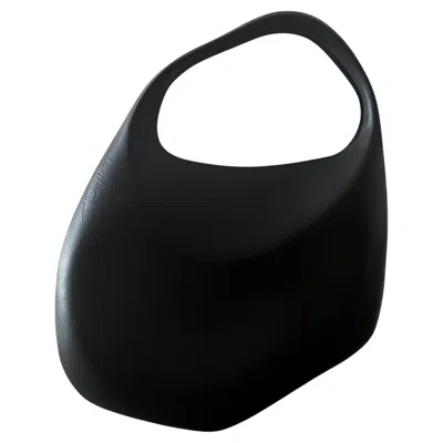 Pre-owned Mugler Thierry  Iconic Black Le Bubble Bag Rubber Handbag