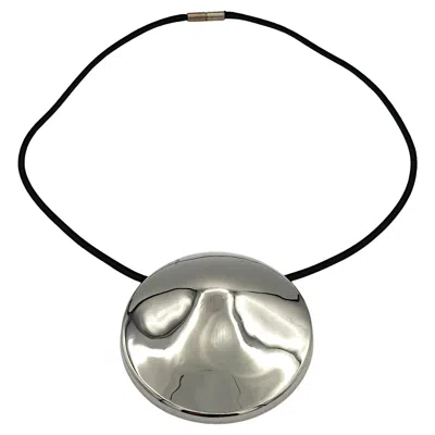 Pre-owned Mugler Thierry  Limited Edition Le Talisman Sterling Silver Pendant Necklace In Multi