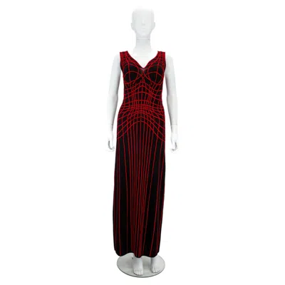 Pre-owned Mugler Thierry  Spiderweb Dress, F/w 2001 In Black