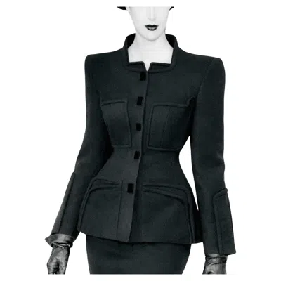 Pre-owned Mugler Thierry  Ss 1994 Black Sculptural Jacket