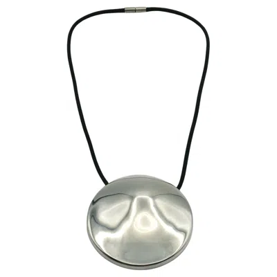 Pre-owned Mugler Thierry  Sterling Silver Pendant Necklace In Multi