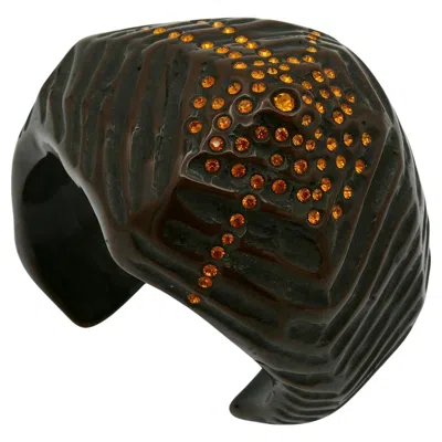 Pre-owned Mugler Thierry  Vintage Jewelled Resin Bracelet In Multi