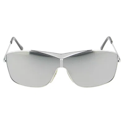 Pre-owned Mugler Thierry  Vintage Silver Aviator Sunglasses Unisex Circa 1990s