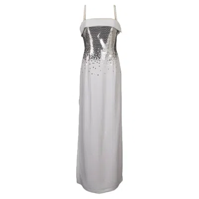 Pre-owned Mugler Thierry  White Crepe Couture Dress