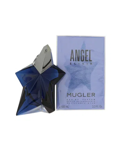 Mugler Thierry  Women's 3.4oz Angel Elixir Edp Spray In Blue