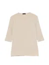 Mugler Three-quarter-sleeve T-shirt In Multi