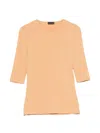 Mugler Three-quarter-sleeve T-shirt In Multi