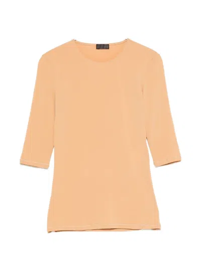Mugler Three-quarter-sleeve T-shirt In Multi