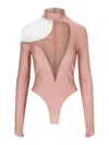Mugler Top In Nude & Neutrals