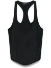 Mugler Corset-style Top In Black