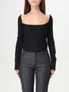 Mugler Backless Cropped Jacket In Schwarz