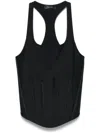 Mugler Corset-style Top In Nero