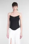 Mugler Topwear In Black Viscose