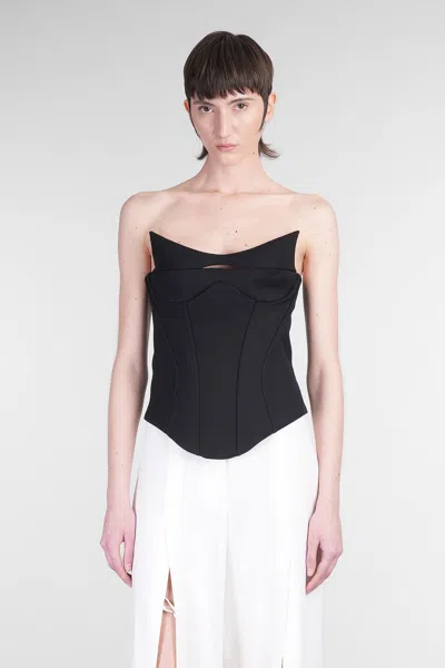 Mugler Topwear In Black Viscose