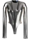 Mugler Topwear In Silver