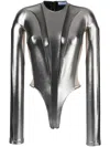Mugler Topwear In Silver