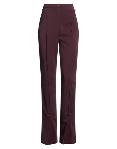 Mugler Trouser In Plum