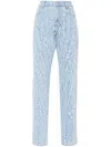 Mugler Star-print Tapered Jeans In Printed Star
