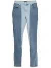 Mugler Bi-color Skinny Jeans In Blue