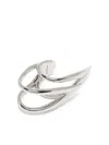 Mugler V Polished-finish Ring In Silver