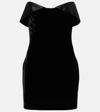 Mugler Strapless Mini Dress In Black
