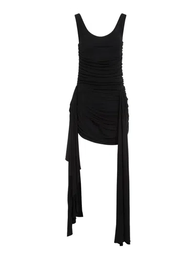 Mugler Vestido Midi - Negro