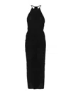 Mugler Ruched Maxi Dress In Black