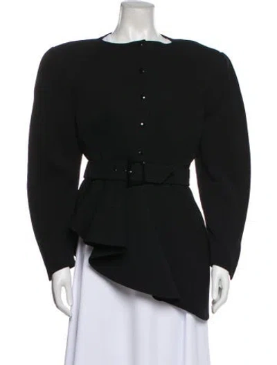 Pre-owned Mugler Vintage 1980's Coat In Black