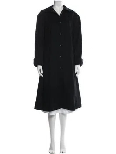 Pre-owned Mugler Vintage 1980's Coat In Black