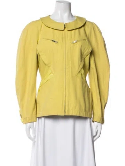 Pre-owned Mugler Vintage 1980's Jacket In Yellow