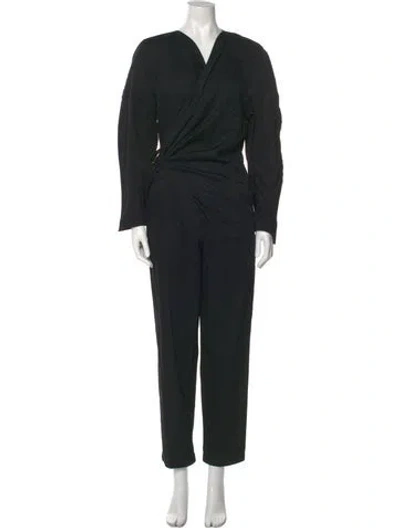 Pre-owned Mugler Vintage 1980's Jumpsuit In Black