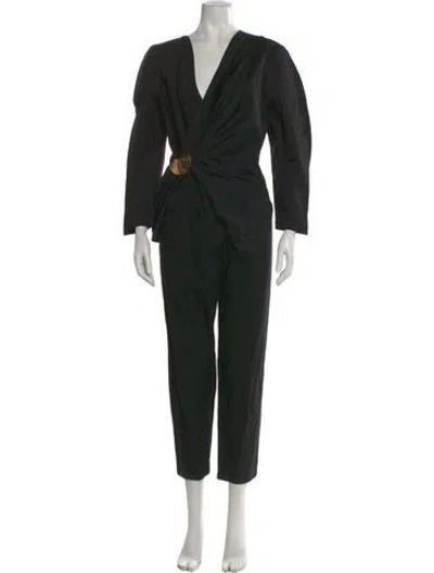Pre-owned Mugler Vintage 1980's Jumpsuit In Black