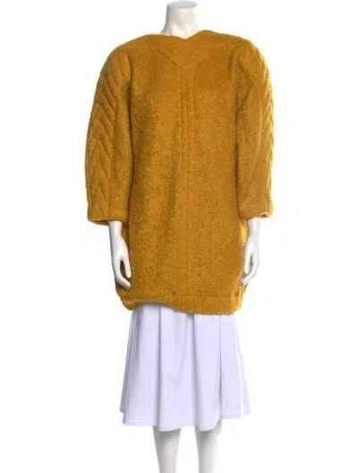 Pre-owned Mugler Vintage 1980's Sweater In Yellow