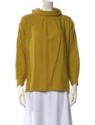 Pre-owned Mugler Vintage 1980's Sweatshirt In Yellow