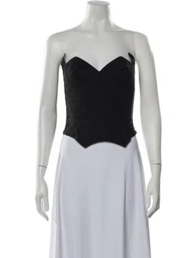 Pre-owned Mugler Vintage 1980's Top In Black