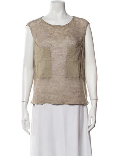 Pre-owned Mugler Vintage 1980's Top In Neutrals
