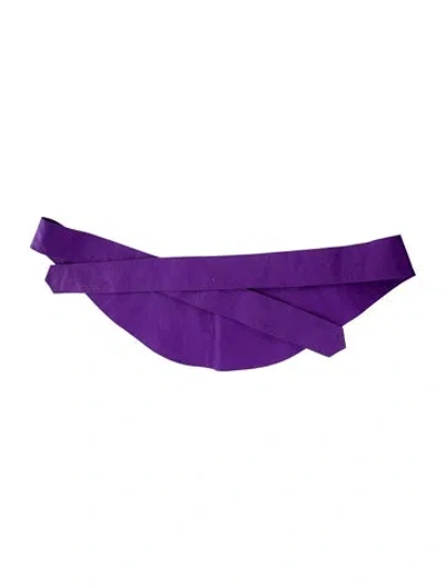 Pre-owned Mugler Vintage 1980's Waist Belt In Purple