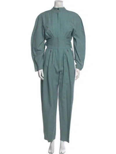 Pre-owned Mugler Vintage 1986 Jumpsuit In Blue